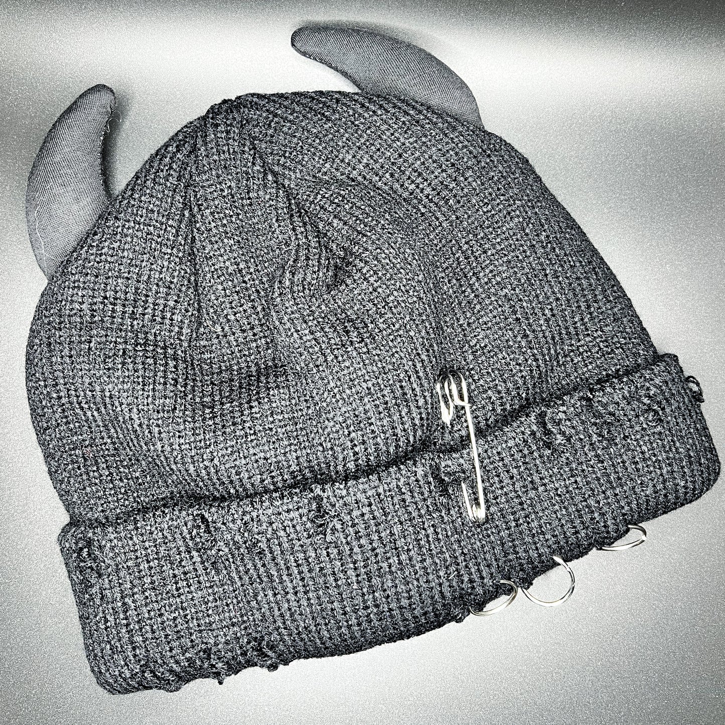 Devil horn beanie