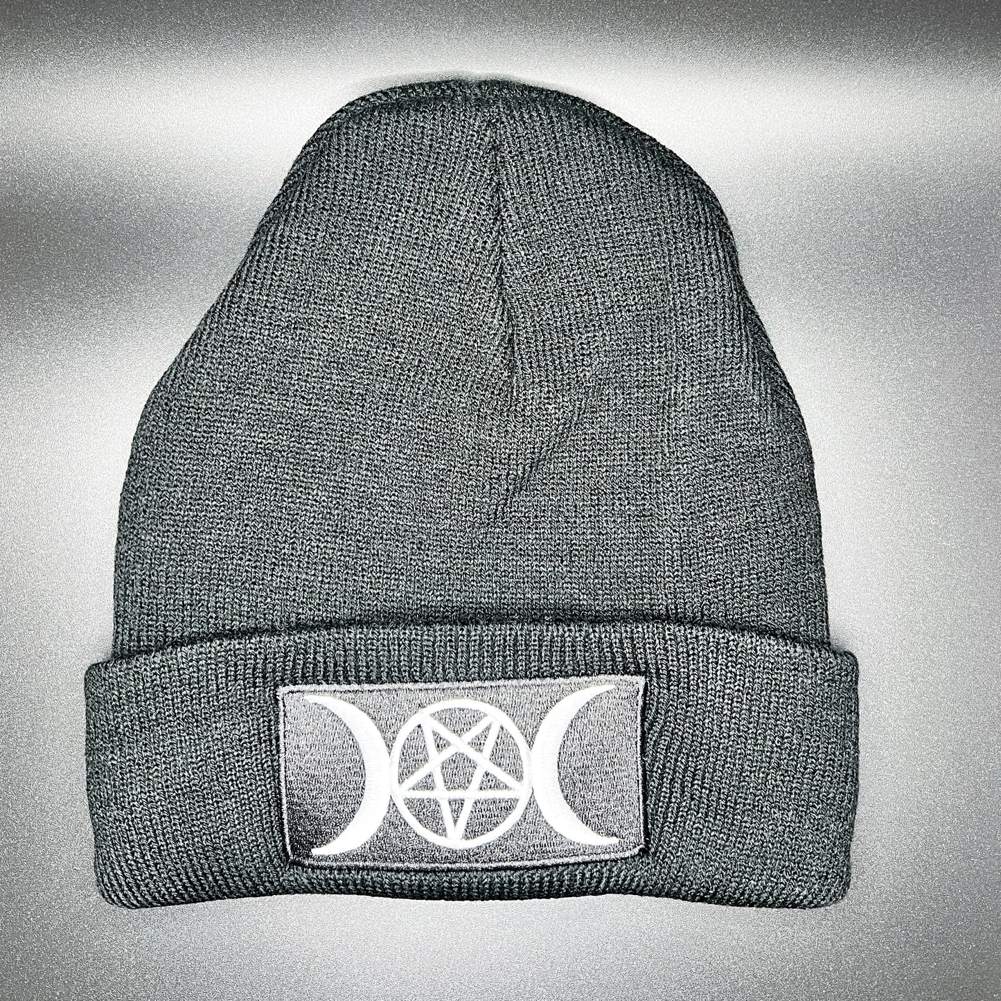 Pentacle patch beanie