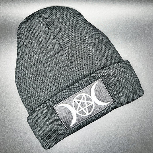 Pentacle patch beanie