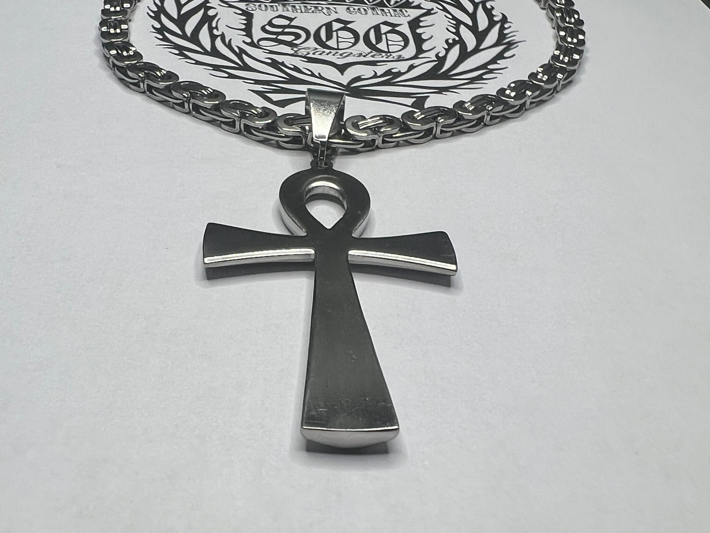 Ankh stainless steel necklace